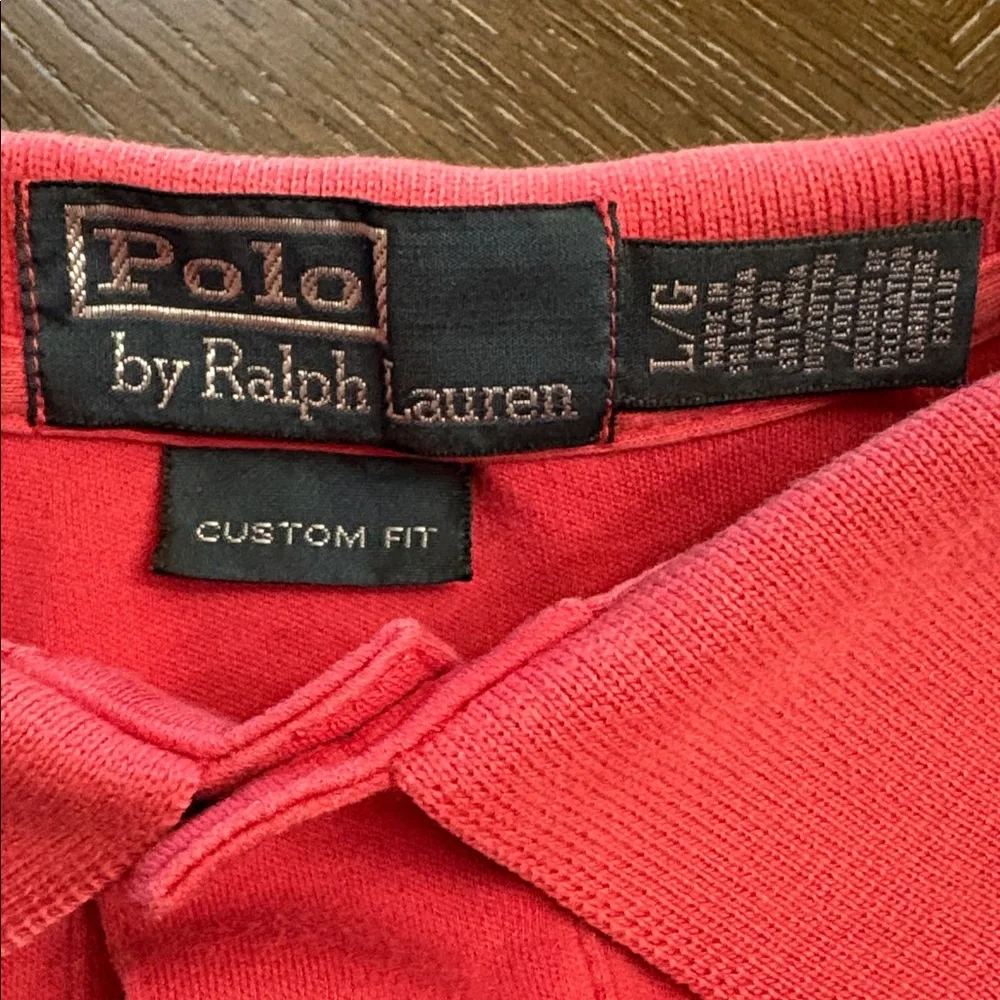 Polo Ralph Lauren blue label spring red shirt sleeve polo shirt Size L